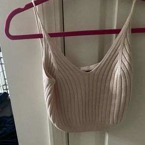 Tan crop top